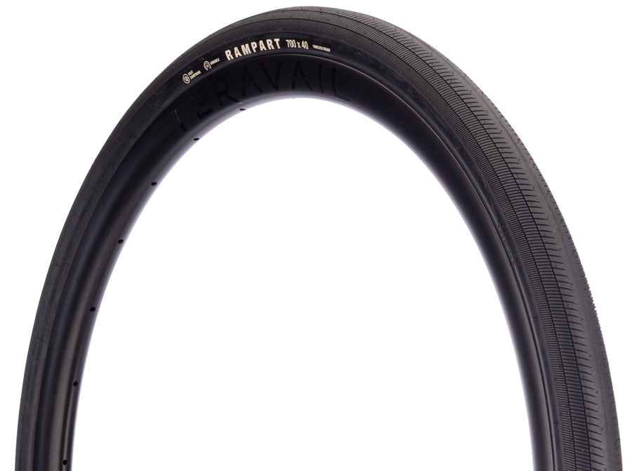 Teravail Rampart Tire - 700 x 40, Tubeless, Folding, Black, Durable, Fast Compound MPN: 19-000740 UPC: 708752534643 Tires Rampart Gen 2 Tire