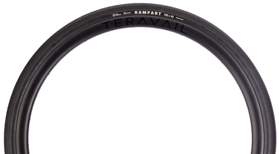 Teravail Rampart Tire - 700 x 40, Tubeless, Folding, Black, Durable, Fast Compound - Tires - Rampart Gen 2 Tire