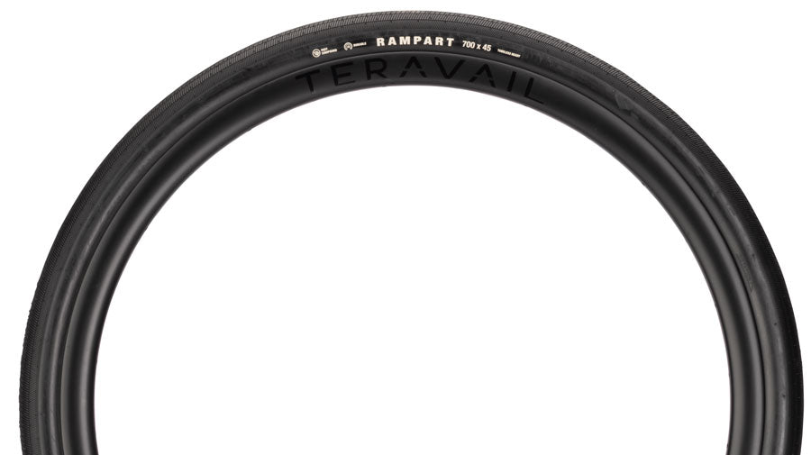 Teravail Rampart Tire - 700 x 45, Tubeless, Folding, Black, Durable, Fast Compound - Tires - Rampart Gen 2 Tire