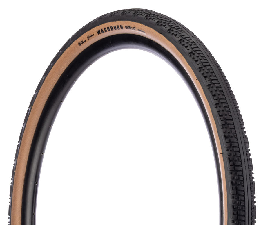 Teravail Washburn Tire - 650 x 47, Tubeless, Folding, Tan, Light and Supple, Fast Compound MPN: 19-000755 UPC: 708752535824 Tires Washburn Gen 2 Tire