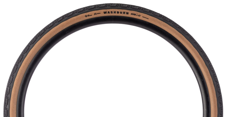 Teravail Washburn Tire - 650 x 47, Tubeless, Folding, Tan, Light and Supple, Fast Compound - Tires - Washburn Gen 2 Tire