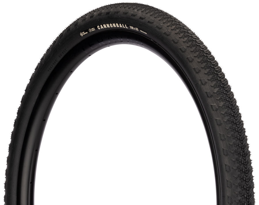 Teravail Cannonball Tire - 700 x 50, Tubeless, Folding, Black, Light and Supple, Fast Compound MPN: 19-000790 UPC: 708752535121 Tires Cannonball Gen 2 Tire