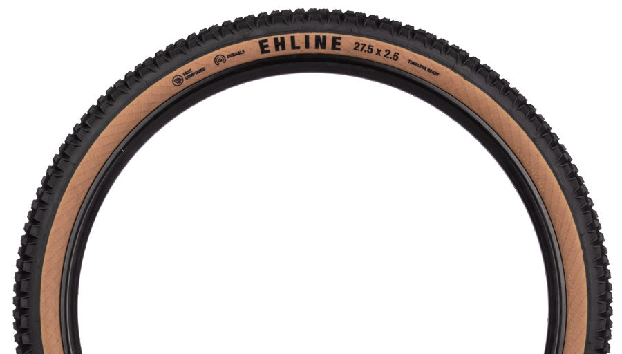 Teravail Ehline Tire - 27.5 x 2.5, Tubeless, Folding, Tan, Durable, Fast Compound - Tires - Ehline Gen 2 Tire