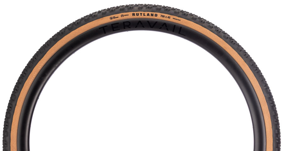 Teravail Rutland Tire - 700 x 45, Tubeless, Folding, Tan, Durable, Fast Compound - Tires - Rutland Gen 2 Tire
