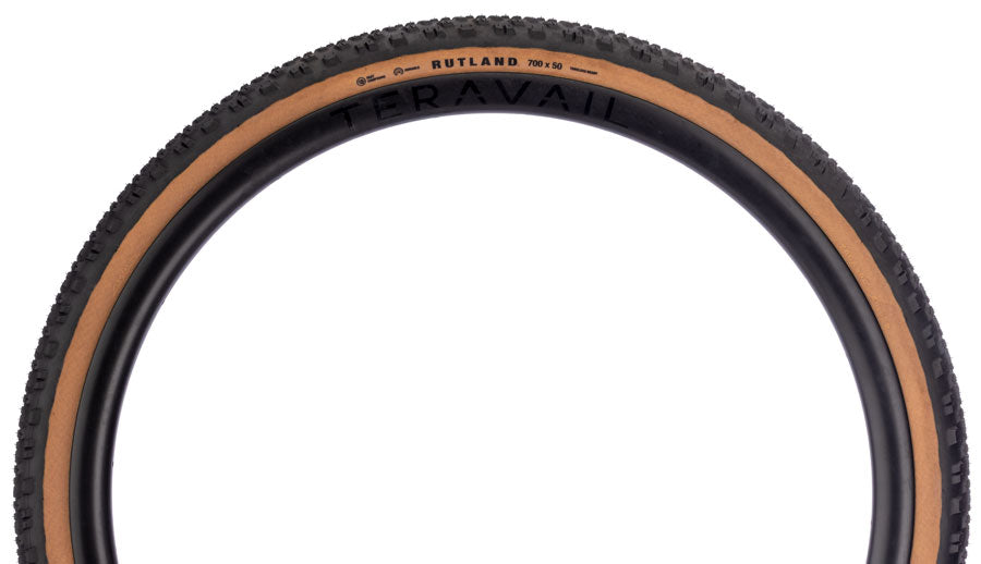 Teravail Rutland Tire - 700 x 50, Tubeless, Folding, Tan, Durable, Fast Compound - Tires - Rutland Gen 2 Tire