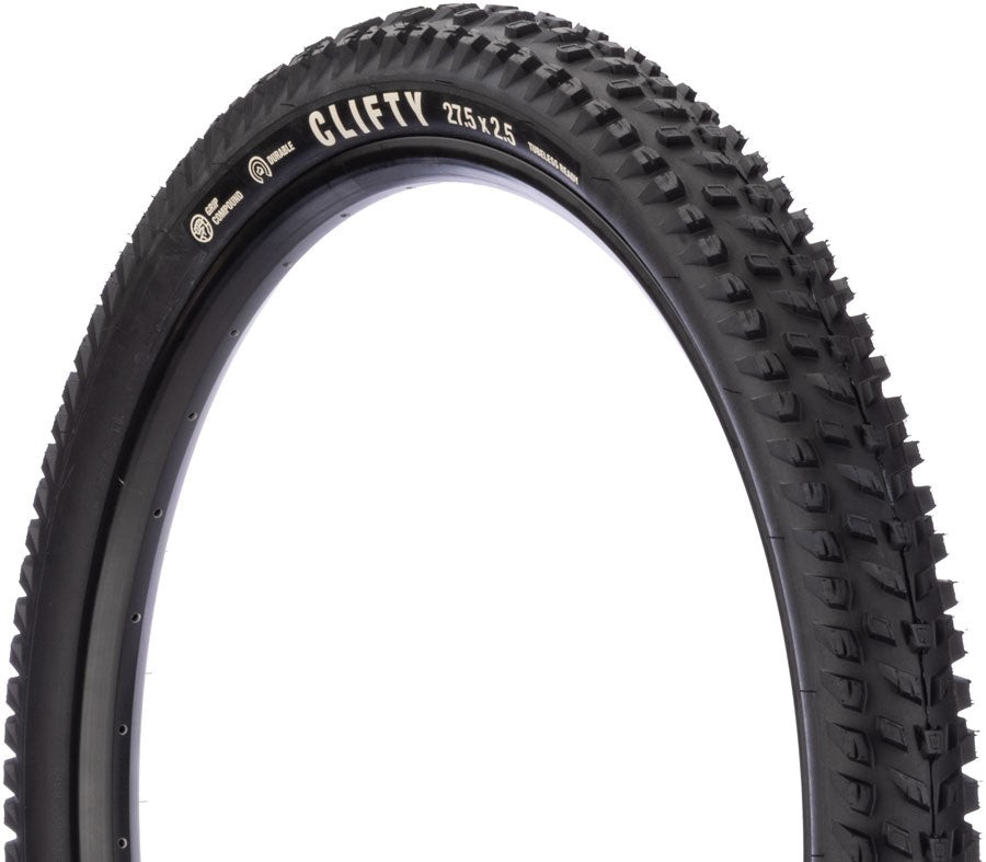 Teravail Clifty Tire - 27.5 x 2.5, Tubeless, Folding, Black, Durable, Grip Compound MPN: 19-000548 UPC: 708752535480 Tires Clifty Tire