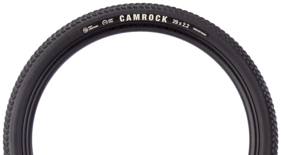 Teravail Camrock Tire - 29 x 2.2, Tubeless, Folding, Black, Light Trail, Fast Compound - Tires - Camrock Tire