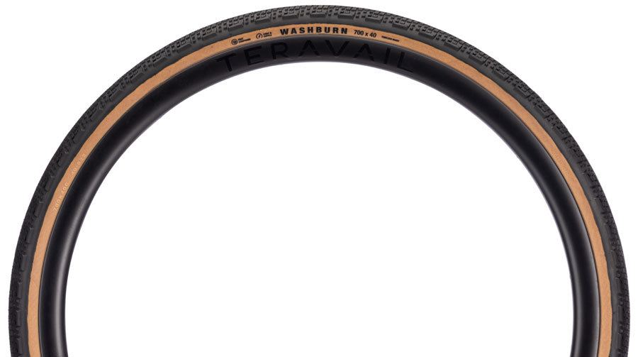 Teravail Washburn Tire - 700 x 40, Tubeless, Folding, Tan, Light and Supple, Fast Compound - Tires - Washburn Gen 2 Tire