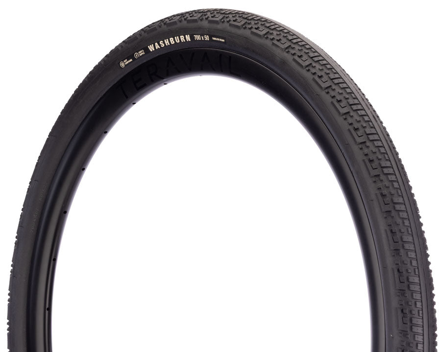 Teravail Washburn Tire - 700 x 50, Tubeless, Folding, Black, Durable, Fast Compound MPN: 19-000835 UPC: 708752534889 Tires Washburn Gen 2 Tire