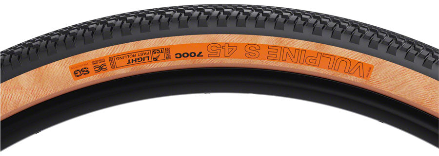 WTB Vulpine S Tire - 700 x 45, TCS Tubeless, Folding, Black/Tan, Light/Fast Rolling, Dual DNA, SG MPN: W010-1062 UPC: 714401110625 Tires Vulpine S Tire