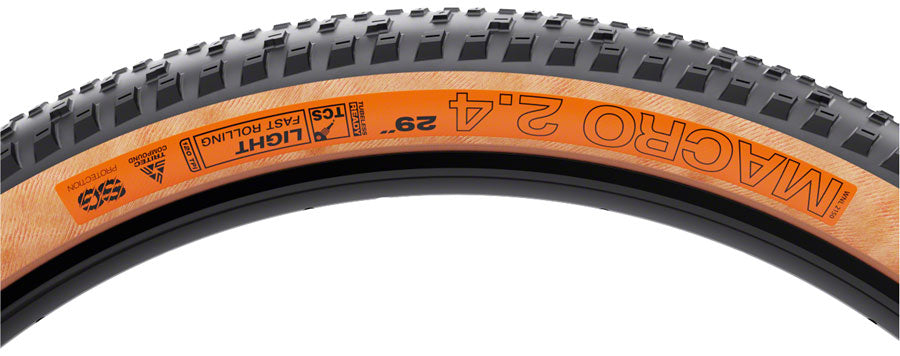 WTB Macro Tire - 29 x 2.4, TCS Tubeless, Folding, Black/Tan, Light/Fast Rolling, TriTec, SG MPN: W010-1059 UPC: 714401110595 Tires Macro Tire