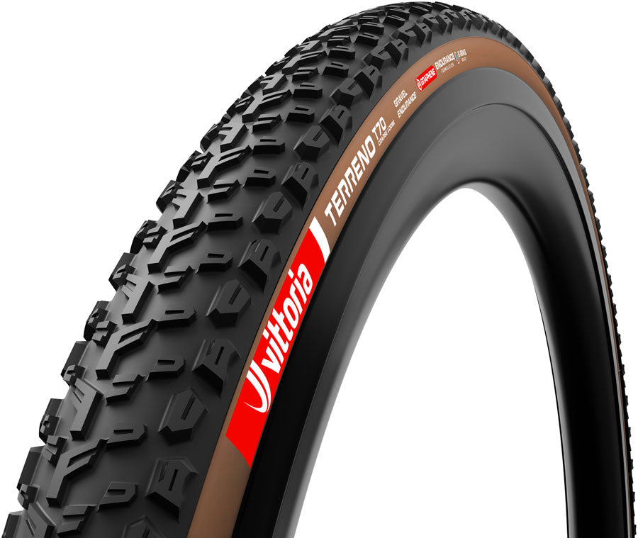 Vittoria Terreno T70 Coarse Loose Tire - 700 x 50, Tubeless, Folding, Black/Brown, Gravel Endurance, Graphene, G2.0, MPN: 11A01223 Tires Terreno T70 Coarse Loose Tire