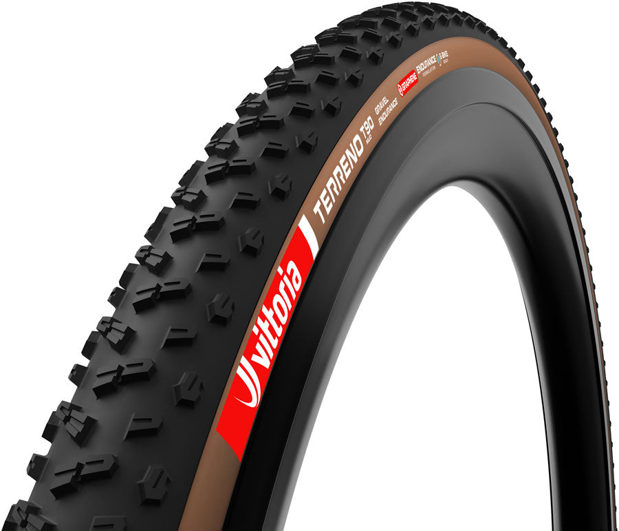 Vittoria Terreno T90 Mud Tire - 700 x 45, Tubeless, Folding, Black/Brown, Gravel Endurance, Graphene, G2.0
