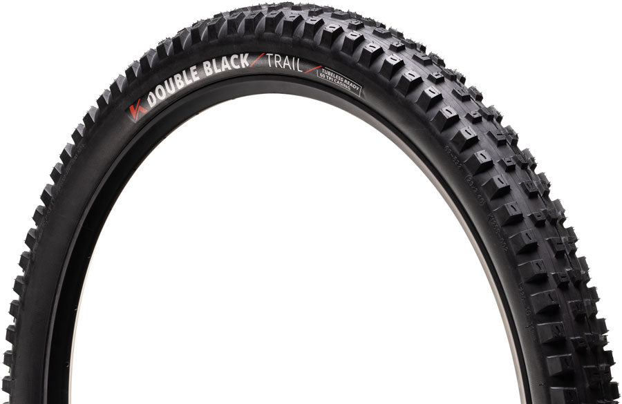 Kenda Double Black Tire - 29 x 2.60, Tubeless, Folding, Black, Trail, Dual Layer, K-Series