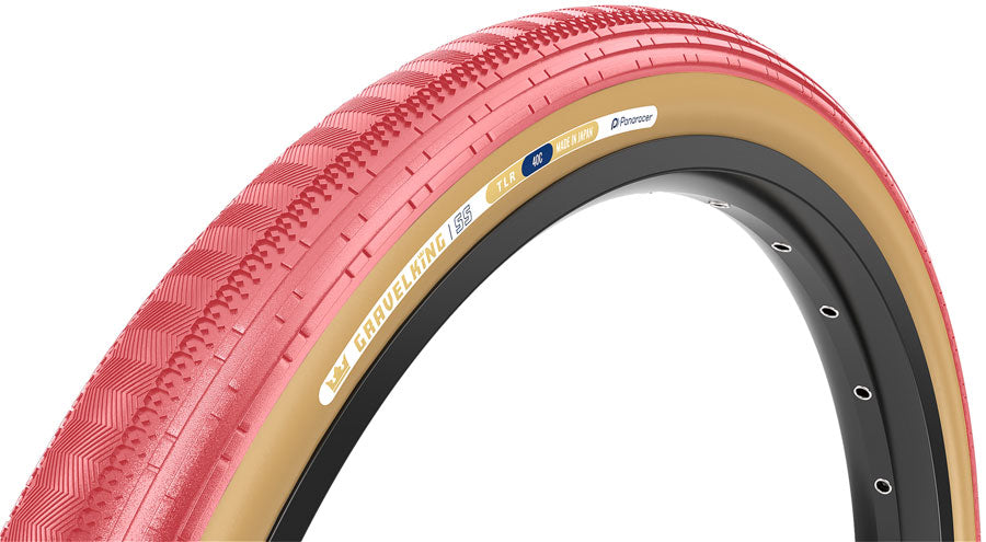 Panaracer GravelKing SS Tire - 700 x 45, Tubeless, Folding, Sakura/Brown