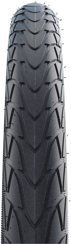 Schwalbe Marathon Racer Tire - 26 x 1.60, Clincher, Wire, Black/Reflex, RaceGuard, Addix Green, E-50 - Tires - Marathon Racer Tire