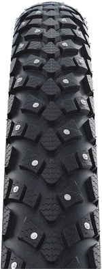 Schwalbe Marathon Winter Plus Tire - 700 x 42, Clincher, Wire, Black/Reflex, Performance, SmartGuard, Winter, 200 Steel - Tires - Marathon Winter Plus Tire