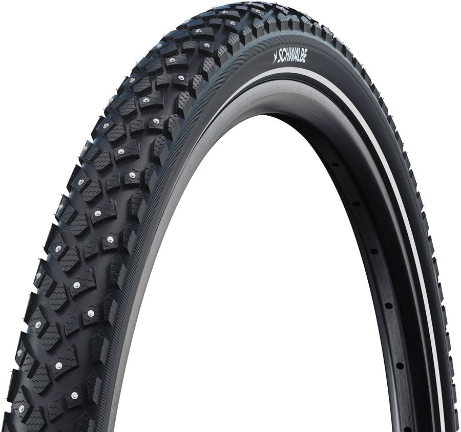 Schwalbe Marathon Winter Plus Tire - 26 x 1.85, Clincher, Wire, Black/Reflex, Performance, SmartGuard, Winter, 200 Steel MPN: 11136448.03 Tires Marathon Winter Plus Tire