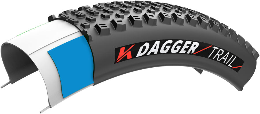 Kenda Dagger Tire - 29 x 2.40, Tubeless, Folding, Black, Trail, K-Series MPN: 90R26058 UPC: 47853684575 Tires Dagger Tire
