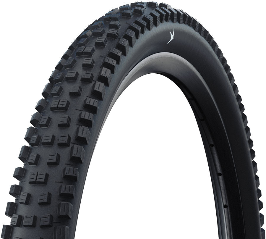 Schwalbe Nobby Nic Tire - 27.5 x 2.25, Clincher, Wire, Black, Standard, Addix Green, E-50