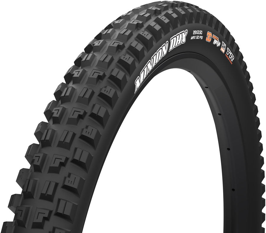 Maxxis Minion DHX Tire - 29 x 2.5, Tubeless, Folding, Black, 3C MaxxGrip, New DH, E-50 MPN: TB00659800 Tires Minion DHX Tire