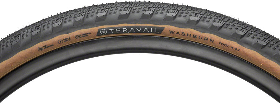 Teravail Washburn Tire - 700 x 47, Tubeless, Folding, Tan, Light and Supple MPN: 19-000174 UPC: 708752392977 Tires Washburn Tire