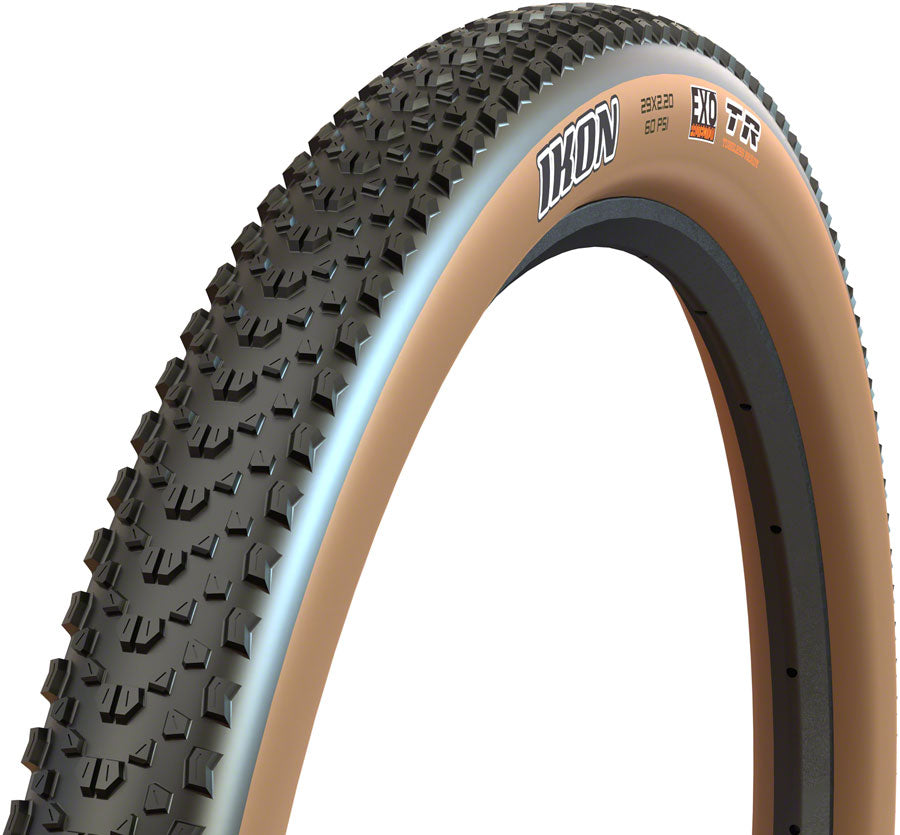 Maxxis Ikon Tire - 27.5 x 2.20, Tubeless, Folding, Black/Dark Tan, EXO MPN: TB00332800 Tires Ikon Tire