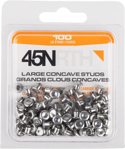 45NRTH Large Concave Carbide Aluminum Tire Studs - 100 Pack MPN: 11-000167 UPC: 708752392502 Tire Studs and Tool Large Concave Carbide Aluminum Studs