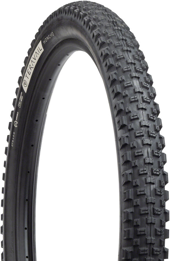 Teravail Honcho Tire - 27.5 x 2.6, Tubeless, Folding, Black, Durable, Grip Compound MPN: 19-000052 UPC: 708752348431 Tires Honcho Tire