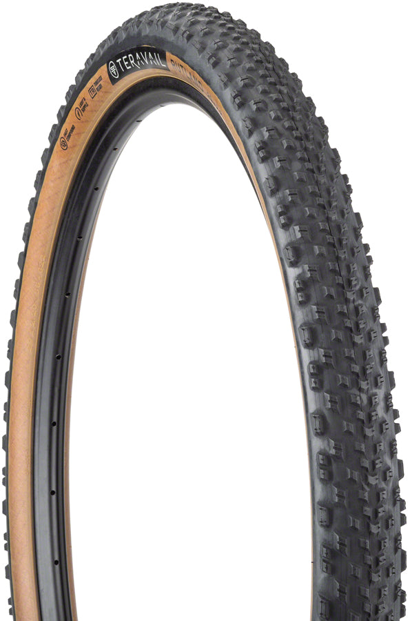 Teravail Rutland Tire - 29 x 2.2, Tubeless, Folding, Tan, Light