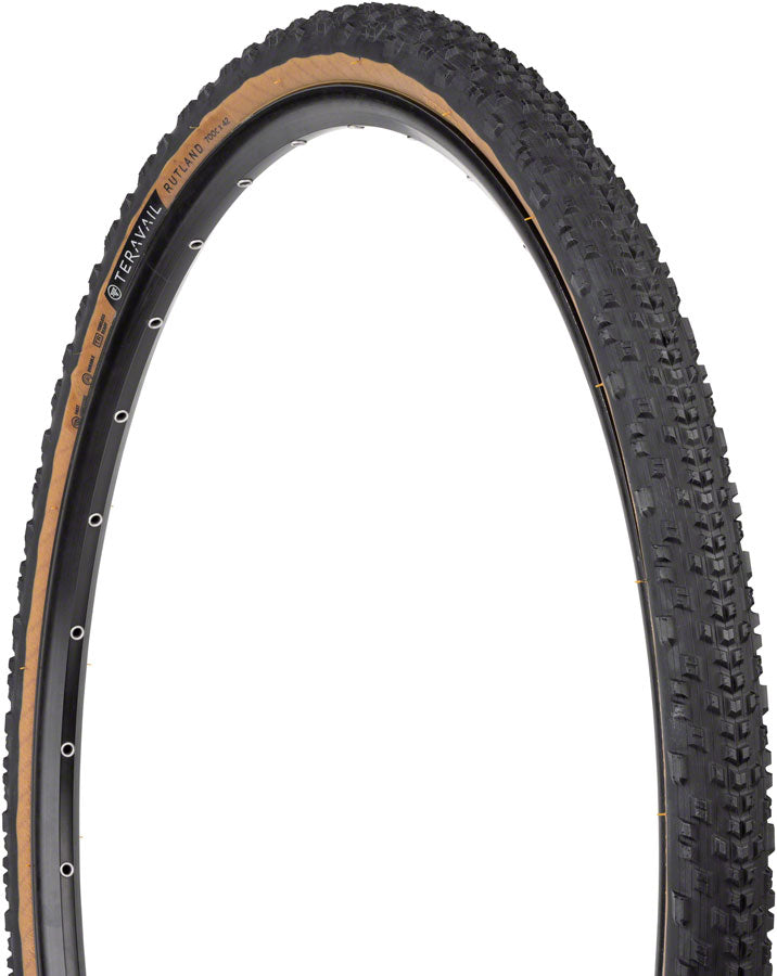 Teravail Rutland Tire - 700 x 42, Tubeless, Folding, Tan, Durable MPN: 19-000088 UPC: 708752330795 Tires Rutland Tire