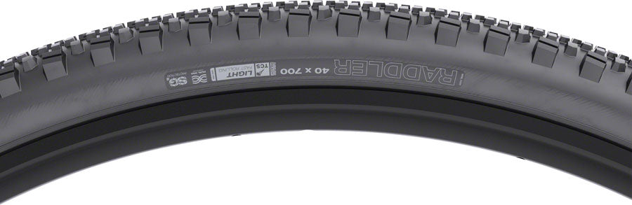 WTB Raddler Tire - 700 x 40, TCS Tubeless, Folding, Black, Light