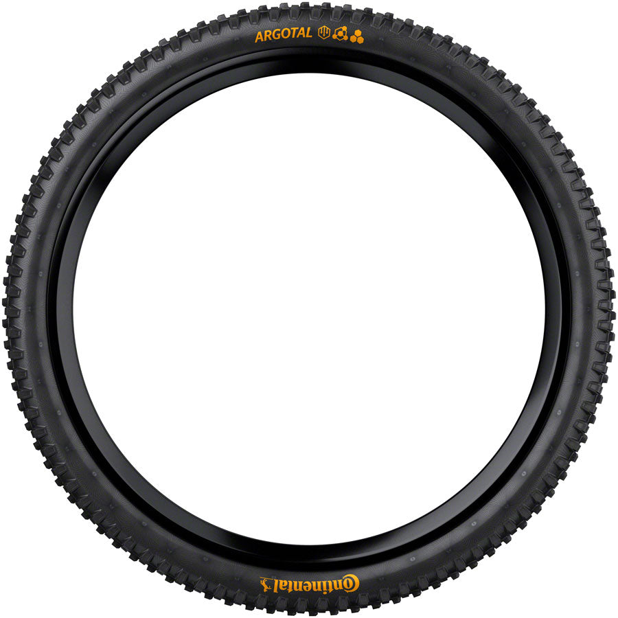 Continental Argotal Tire - 27.5 x 2.40, Tubeless, Folding, Black, SuperSoft, Downhill Casing, E25 - Tires - Argotal Tire