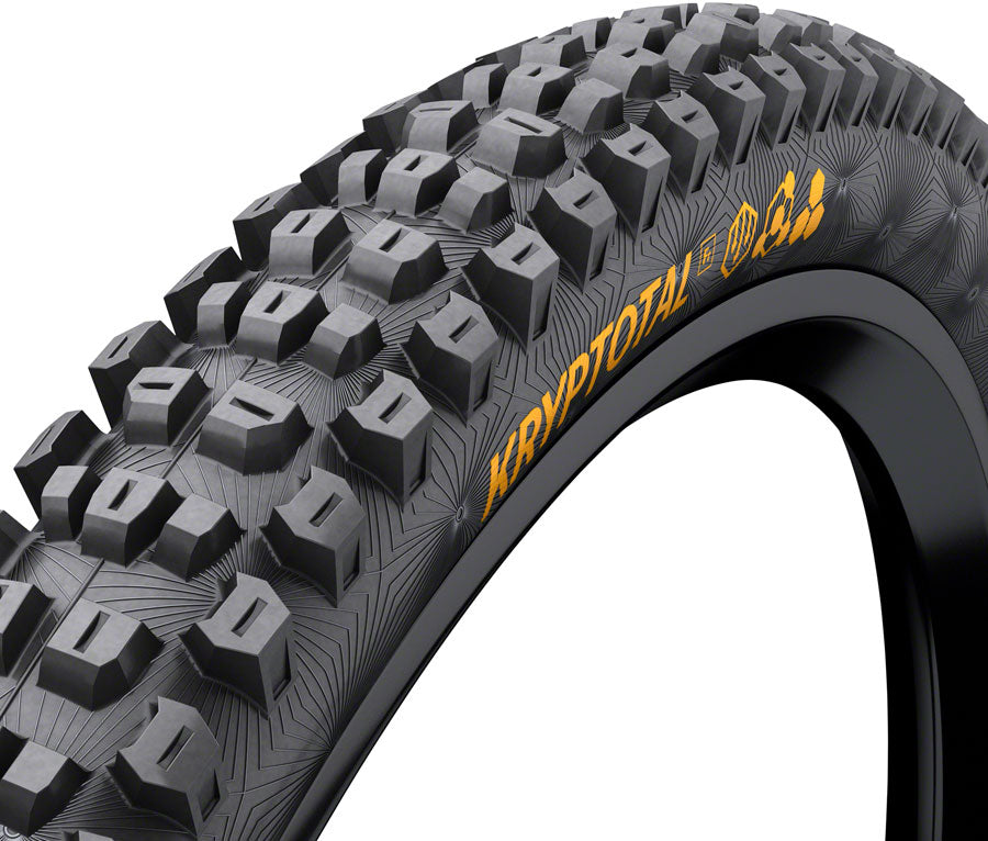 Continental Kryptotal Front Tire - 29 x 2.4, Tubeless, Folding, Black, SuperSoft, DH