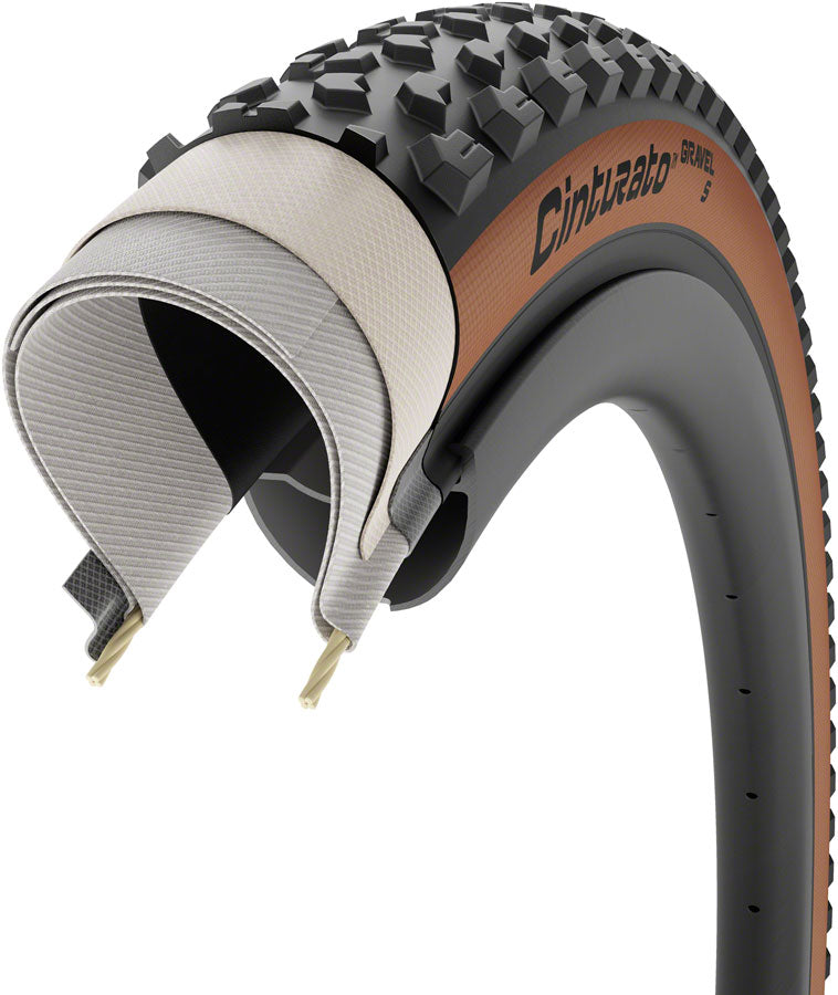 Pirelli Cinturato Gravel S Tire - 700 x 50, Tubeless, Folding, Classic