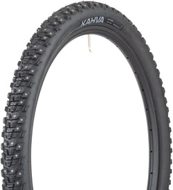 45NRTH Kahva Tire - 27.5 x 2.1, Tubeless, Folding, Black, 60 TPI, 240 Concave Carbide Studs MPN: 11-000194 UPC: 708752335370 Tires Kahva Tire