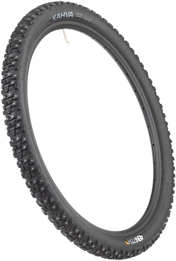 45NRTH Kahva Tire - 29 x 2.25, Tubeless, Folding, Black, 60 TPI, 252 Concave Carbide Studs MPN: 11-000195 UPC: 708752335332 Tires Kahva Tire