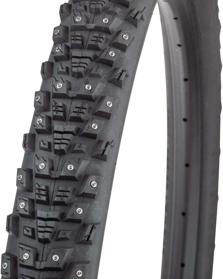 45NRTH Kahva Tire - 27.5 x 2.1, Tubeless, Folding, Black, 60 TPI, 240 Concave Carbide Studs MPN: 11-000194 UPC: 708752335370 Tires Kahva Tire