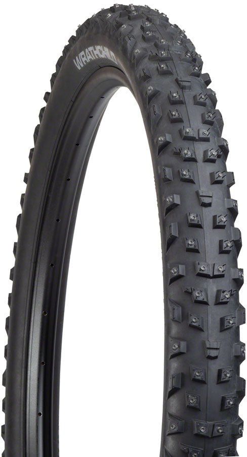 45NRTH Wrathchild Tire - 29 x 2.6, Tubeless, Folding, Black, 120 TPI, 252 XL Concave Carbide Aluminum Studs MPN: 11-000139 UPC: 708752296824 Tires Wrathchild Trail Tire