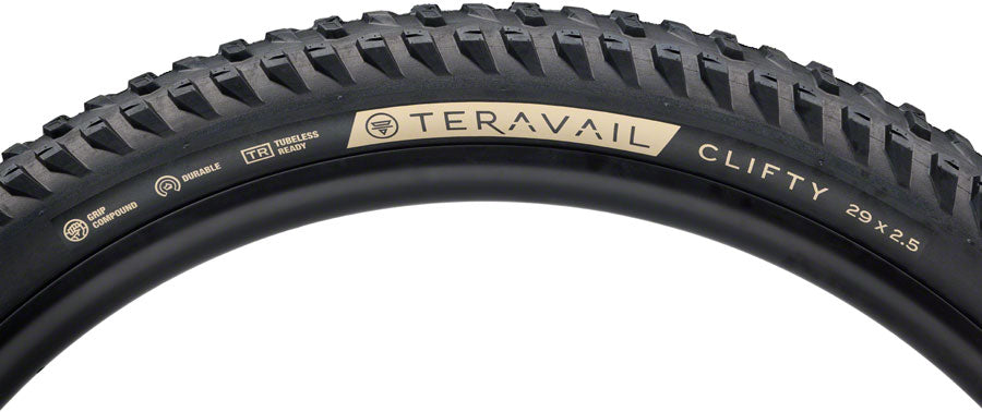 Teravail Clifty Tire - 29 x 2.5, Tubeless, Folding, Black, Durable, Grip Compound MPN: 19-000608 UPC: 708752523067 Tires Clifty Tire