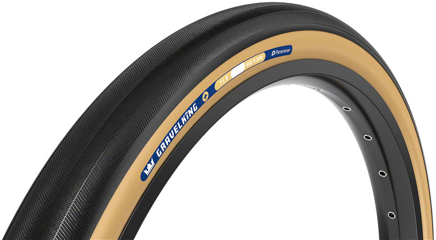 Panaracer GravelKing Slick Plus Tire - 700 x 45, Tubeless, Folding, Black/Brown MPN: RF745-GK-P-D2 Tires GravelKing Slick Plus Tire