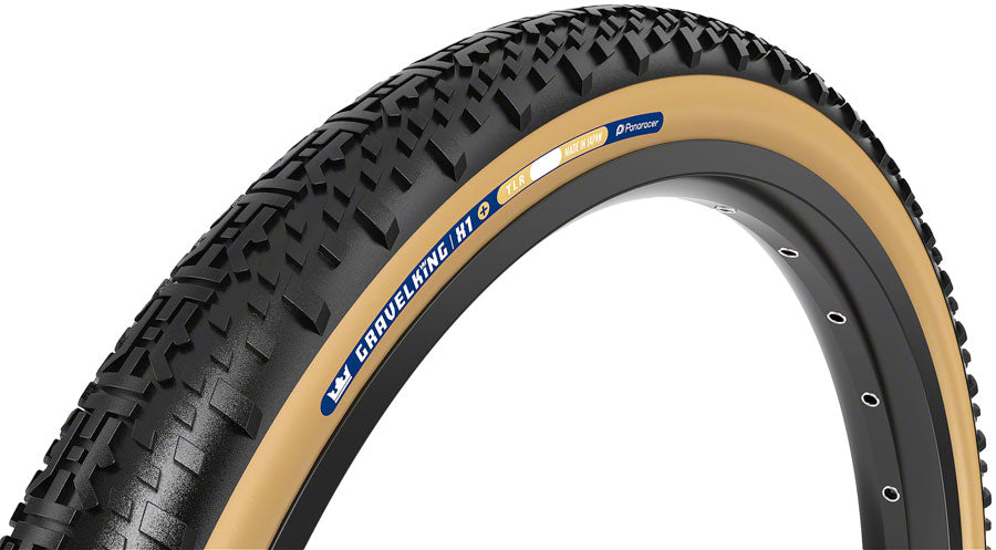 Panaracer GravelKing X1 Plus Tire - 700 x 50, Tubeless, Folding, Black/Brown