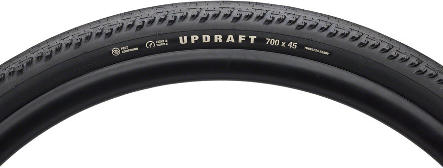 Teravail Updraft Tire - 700 x 45, Tubeless, Folding, Black, Durable, Fast Compound MPN: 19-000540 UPC: 708752530348 Tires Updraft Tire