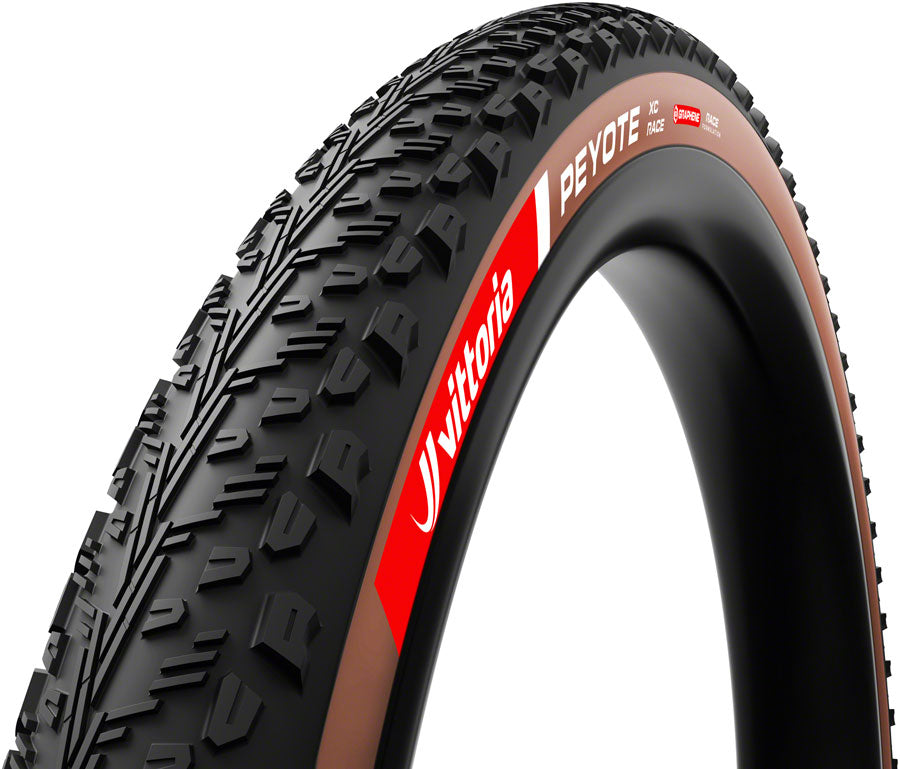 Vittoria Peyote XC Race Tire - 29 x 2.40, Tubeless, Folding, Black/Brown, Graphene + Silica, G2.0