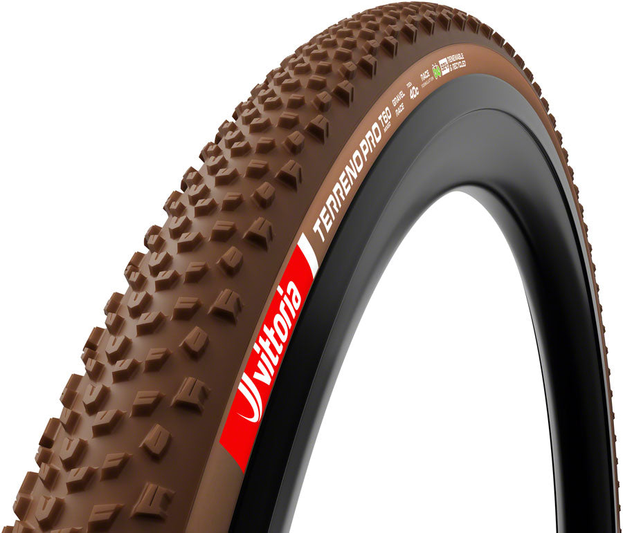 Vittoria Terreno Pro T60 Mixed Tire - 700 x 45, Tubeless, Folding, Black/Brown, Eco Gravel Race