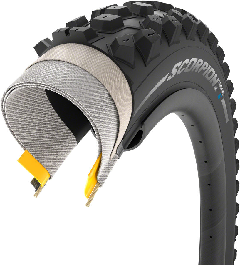 Pirelli Scorpion Enduro S Tire - 27.5 x 2.4, Tubeless, Folding, Black, HardWall, SmartGrip Gravity MPN: 4189800 Tires Scorpion Enduro S Tire