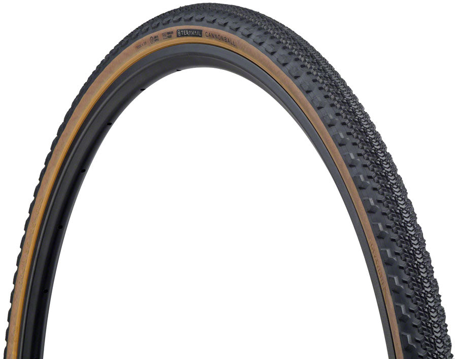 Teravail Cannonball Tire - 700 x 35, Tubeless, Folding, Tan, Durable, 60tpi, Fast Compound