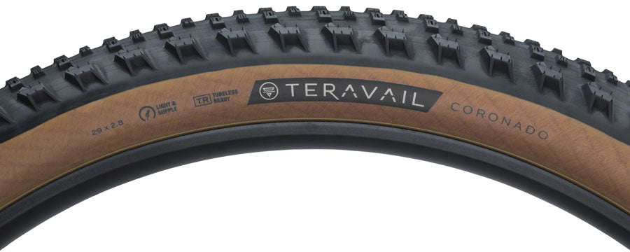 Teravail Coronado Tire - 29 x 2.8, Tubeless, Folding, Tan, Light and Supple - Tires - Coronado Tire