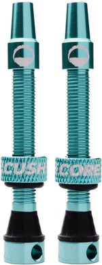 CushCore Tubeless Presta Valve Set - 44mm, Turquoise MPN: 10010 UPC: 701822997546 Tubeless Valves Tubeless Presta Valve Set