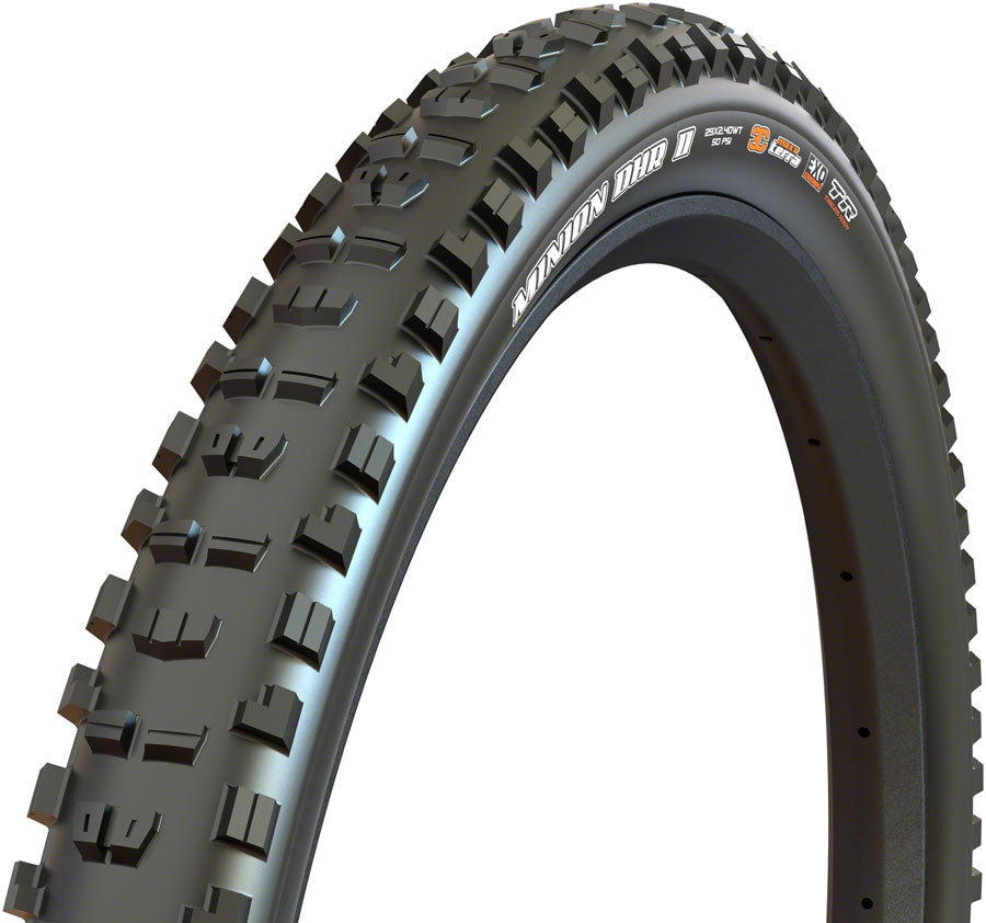 Maxxis Minion DHR II Tire 27.5 x 2.6 Tubeless Folding Black 3C Worldwide Cyclery